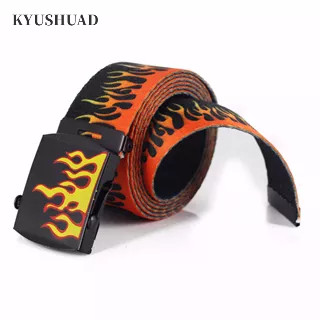 KYUSHUAD เข็มขัดลายไฟผู้ชายวินเทจเข้มขัดลายไฟเข็มขัดผู้ชาย 90เข็มขัดเด็กช่างสายเอวผู้ชายเข็มขัดวัยรุ่นหัวเข็มขัดช่างเข็มขัดชายเท่ๆเด็กช่างเขมขัดเด็กช่างเข็มขัดเท่ๆ