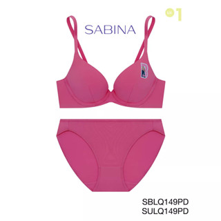 SABINA  Barbie  (เซตชุดชั้นใน)  มีโครง รหัส SBLQ149PD+SULQ149PD  สีชมพูเข้ม