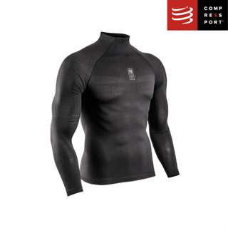 Compressport เสื้อเบสเลเยอร์ แขนยาว 3D thermo 110g LS Tshirt Black