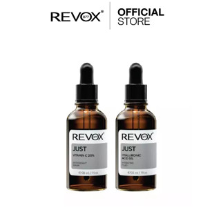 SET | Revox B77 JUST VITAMIN C 20% ANTIOXIDANT SERUM 30 ml + Revox B77 JUST HYALURONIC ACID 5% HYDRATING FLUID