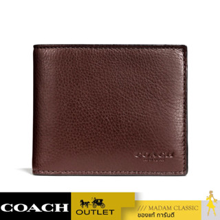 COACH F74991 COMPACT ID WALLET IN SPORT CALF LEATHER (MAH) [F74991MAH]