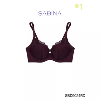 Sabina เสื้อชั้นใน มีโครง Seamless Fit รุ่น Perfect Bra  รหัส SBD9024RD สีแดงเข้ม