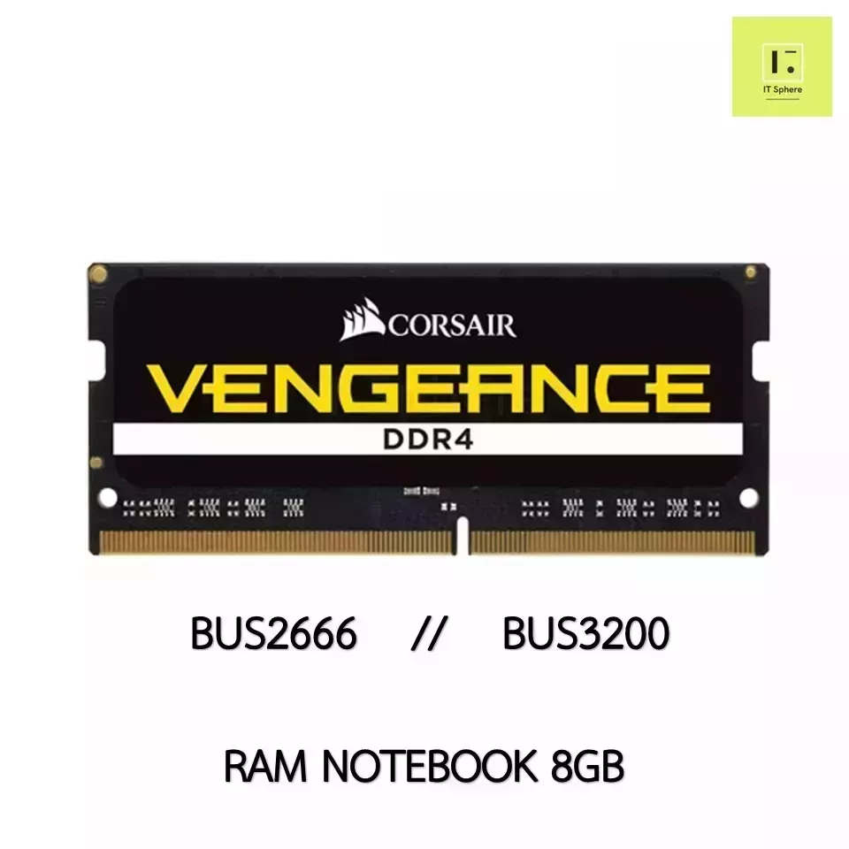Ram Notebook Corsair VENGEANCE Series 8GB Bus 2666 / 3200 DDR4 (แรมโน๊ตบุ๊ค Vengeance® Series 8GB (1 x 8GB) SODIMM : CMS
