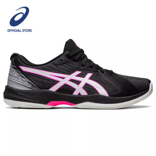 ASICS :  SOLUTION SWIFT FF MEN CPS ผู้ชาย รองเท้าเทนนิส ของแท้  BLACK/HOT PINK