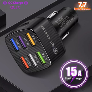 【COD】12V-24V 15A 30W QC3.0 USB คู่ ช่องเสียบสายชาร์จรถยนต์ PD ชาร์จเร็ว ปลั๊กอะแดปเตอร์ ที่ชาร์จแบตในรถ