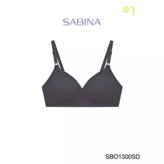 Sabina เสื้อชั้นใน Invisible Wire (ไม่มีโครง) รุ่น Function Bra รหัส SBO1300SD สีเทาเข้ม