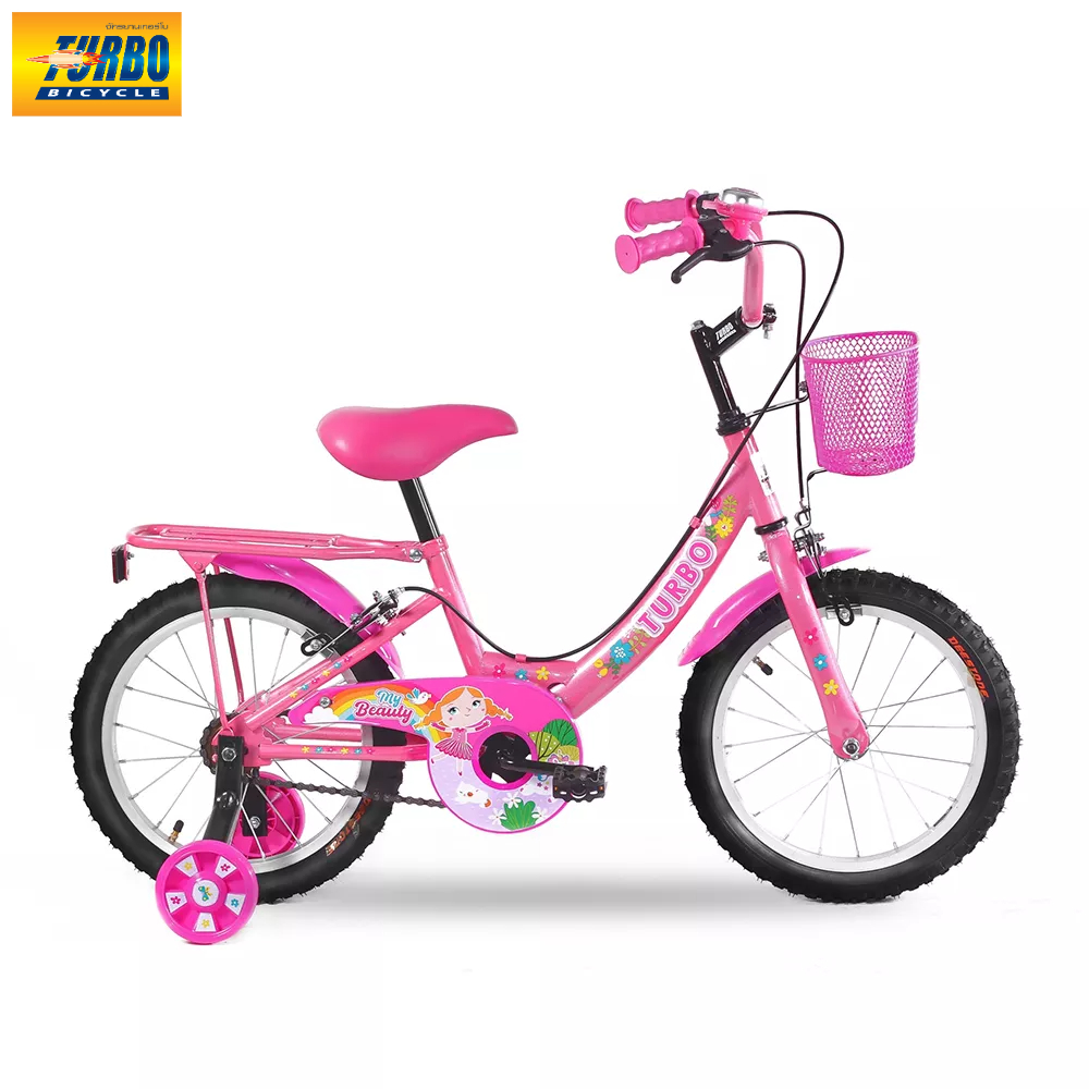 จักรยานเทอร์โบ จักรยานเด็ก จักรยานเด็กผู้หญิง TURBO BICYCLE ขนาด 16" (จัดส่งเป็นกล่อง ประกอบแล้ว 85%