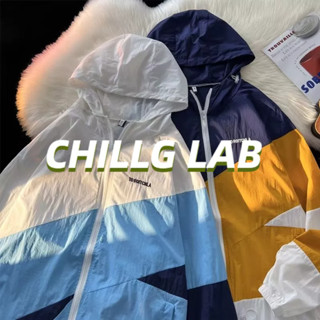 CHILLG LAB มีฮู้ดผู้ชายซิปเทรนด์, มาตรฐานฮาราจูกุ, แจ็คเก็ตใหม่, แผงแขนยาว, ด้านนอกอินเทรนด์, แฟชั่นเยาวชนฤดูใบไม้ผลิอเนกประสงค์