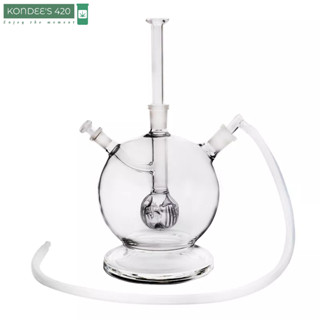 Clear MK2 Flat Earth Edition 8 in 1 Globe Bong บ้องแก้ว บ้องลูกโลกแบบมีฐาน (KK337)