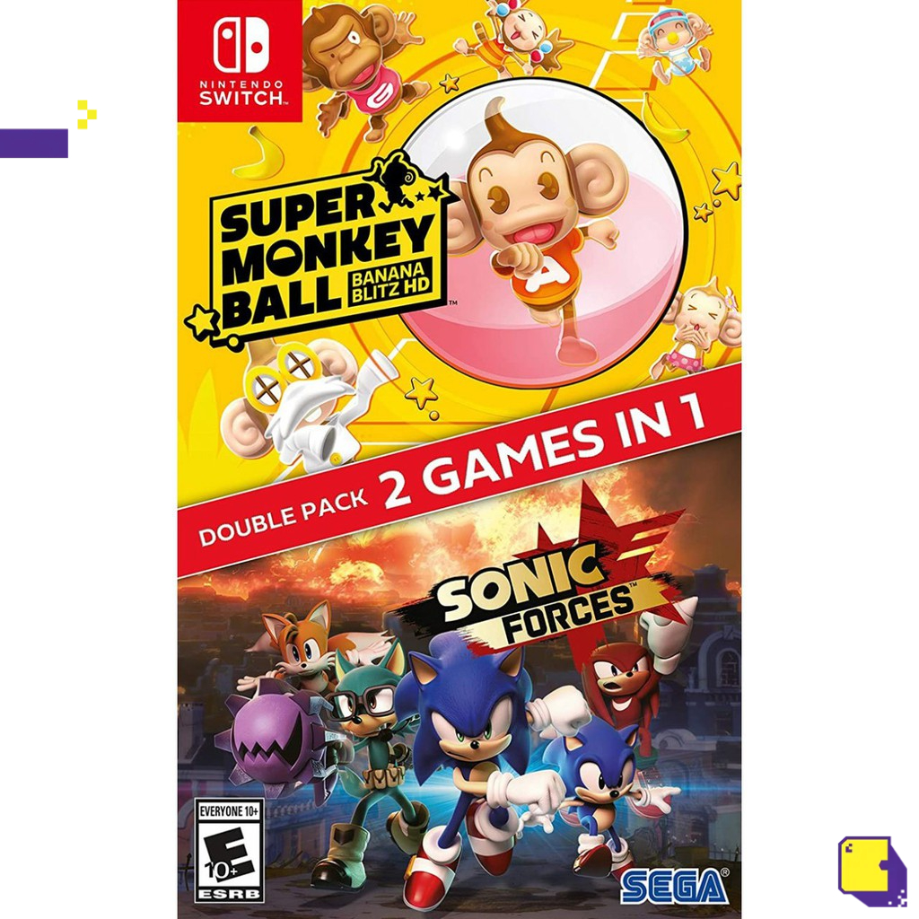 [+..••] NSW SONIC FORCES + SUPER MONKEY BALL: BANANA BLITZ HD DOUBLE PACK (เกม Nintendo Switch™🎮)