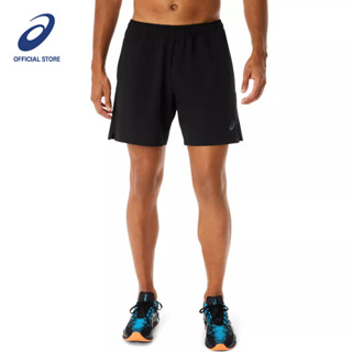 ASICS :  VENTED STRETCH 7IN SHORTS MEN TRAINING กางเกง ผู้ชาย กางเกง กางเกงขาสั้น ของแท้  PERFORMANCE BLACK