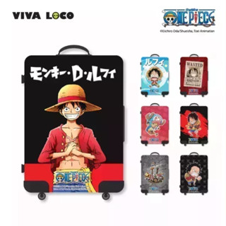 VIVA LOCO x One Piece (ลิขสิทธิ์ของแท้) ผ้าคลุมกระเป๋าเดินทาง วันพีช กระเป๋าเดินทาง เที่ยวต่างประเทศ การ์ตูน ลิขสิทธิ์