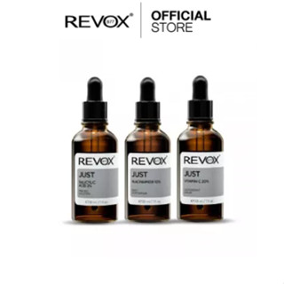 [SET สลายสิวอุดตัน] Revox B77 JUST SALICYLIC ACID 2% + Revox B77 JUST NIACINAMIDE 10% + Revox B77 JUST VITAMIN C 20%