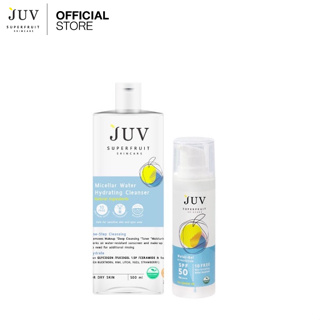 [SETสุดคุ้ม] JUV HydratingJuv WaterGel UV Protection SPF 50 PA++++ 30 ml + Juv MicellarWater Hydrating Cleanser 500 ml j