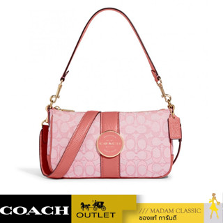 ของแท้ 💯% กระเป๋าสะพายข้าง COACH C8306 LONNIE BAGUETTE IN SIGNATURE JACQUARD (IMRRJ) [C8306IMRRJ]