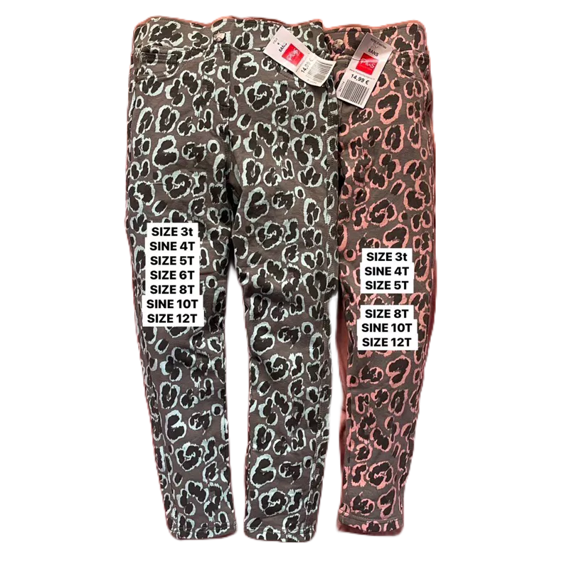 Legging เด็กผู้หญิงผ้ายืดทรงสลิมฟิตแบรนด์Plus(งานตัดป้าย)