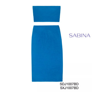 SABINA  Wearever A/W 23 (เข้าเซตเสื้อเกาะอก) รหัส SDJ1007BD+SXJ1007BD  สีฟ้า