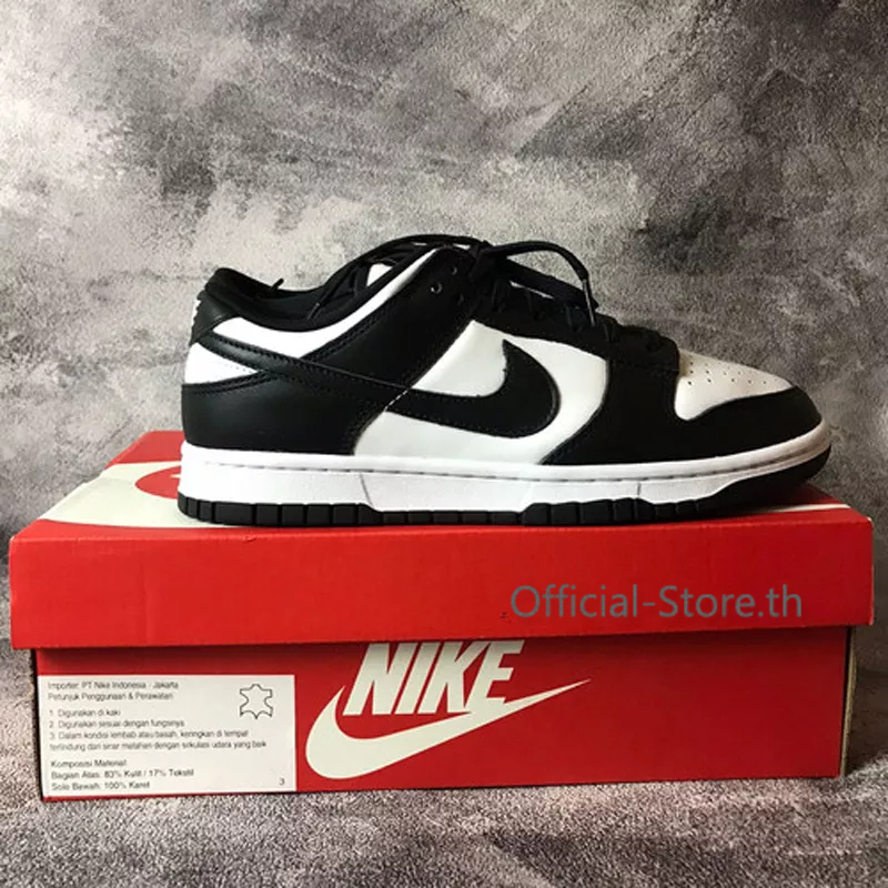 พร้อมจัดส่ง 🐼รองเท้าผู้ชาย Dunk Low Panda รองเท้าผู้หญิง [นำเข้า] ของแท้100%