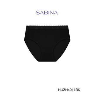 Sabina กางเกงชั้นใน Habpy Panty เบสิค ทรงครึ่งตัว รหัส HUZH4011BK สีดำ