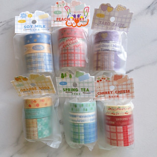 พร้อมส่ง** Masking tape เทป ได้3 ม้วน/ชุด