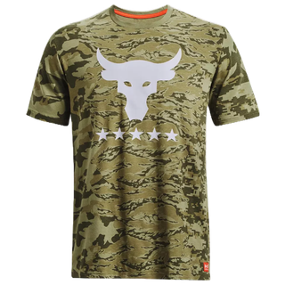 ใหม่แท้ นําเข้า พร้อมส่ง✅Mens #ua #ProjectRock Veterans Day Show Camo T-Shirt เสื้อยืด