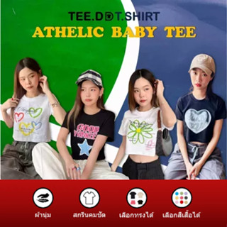 TEE.DD.TSHIRT เสื้อยืด Y2K ทรง BABY TEE รุ่น ATHELETIC GIRL ผ้า Cotton 100% แจ้งเปลี่ยนทรง / สีเสื้อได้ ผ้านุ่มใส่สบาย