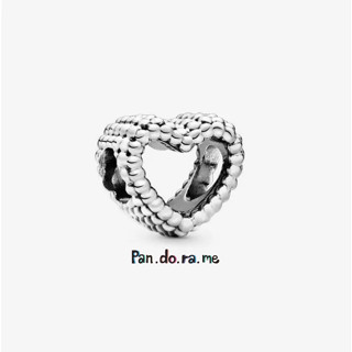 [พร้อมส่ง สินค้าแท้ 💯] Pandora Beaded Open Heart Charm