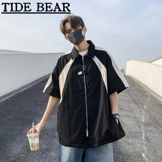 TIDE BEAR ความคมชัดสีออกแบบความรู้สึกแฟชั่นด้านบนแขนห้าจุด