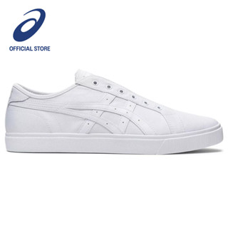 ASICS :  CLASSIC CT SLIP-ON UNISEX ชายหญิง รองเท้าผ้าใบ ของแท้  WHITE/WHITE