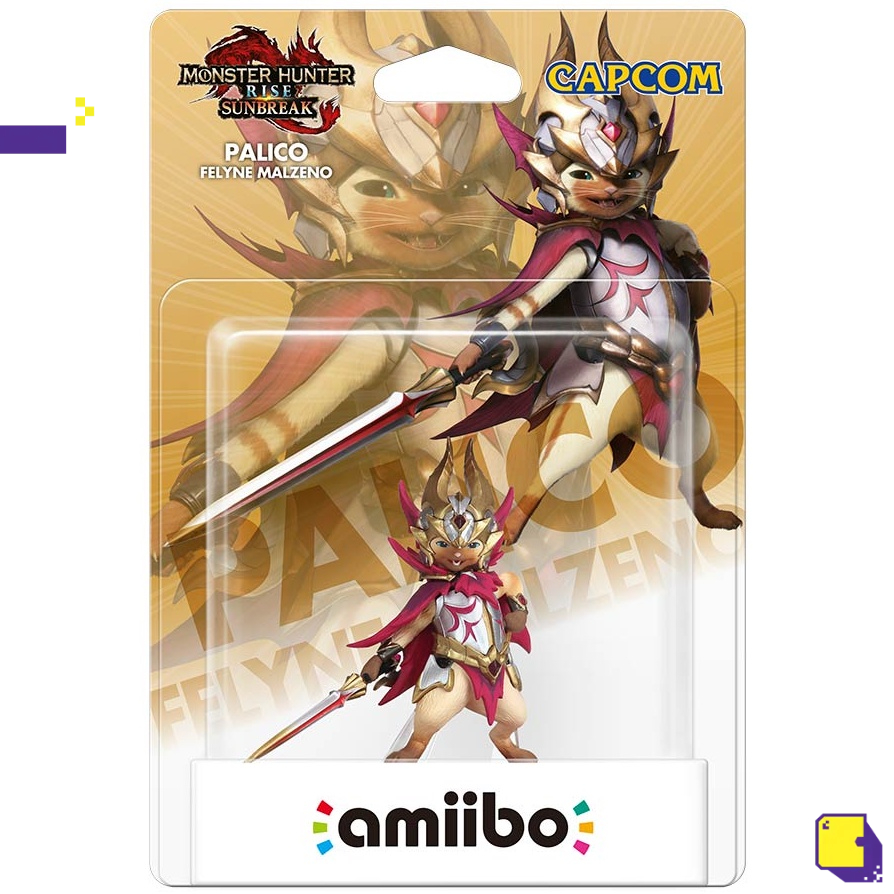 [+..••] พร้อมส่ง | AMIIBO MONSTER HUNTER RISE: SUNBREAK SERIES FIGURE (FELYNE MALZENO PALICO) (เกม Nintendo Switch™ )