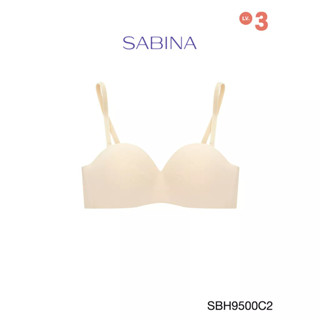 Sabina เสื้อชั้นใน Invisible Wire (ไม่มีโครง) รุ่น Soft Doomm รหัส SBH9500C2 สีเนื้ออ่อน