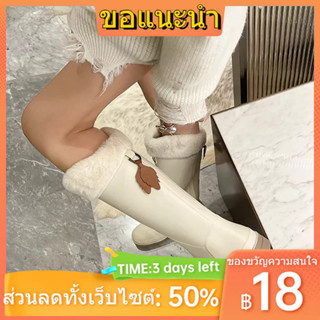 รองเท้ากันฝน✟รองเท้าบูทกันฝนแบบท่อสูงแจ๊กเก็ตผู้หญิงกันลื่นรองเท้าบูทยางผู้ใหญ่มูลค่าสูงรองเท้าบูทยางแฟชั่นสตรีรองเท้าบู