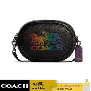 ของแท้ 💯% กระเป๋าสะพาย COACH C6803 CAMERA BAG WITH HORSE AND CARRIAGE (QBM2) [C6803QBM2]