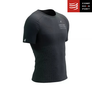 Compressport เสื้อวิ่ง ผู้ชาย แขนสั้น  ใส่วิ่ง น้ำหนักเบา 76g  Performance SS Tshirt M - Black Edition 2023 BLACK สีดำ