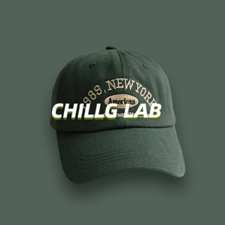 CHILLG LAB หมวกเบสบอลผู้ชาย หมวกปักอักษรปรับได้ น้ำหนักเบา ใส่สบาย มี 6 สี