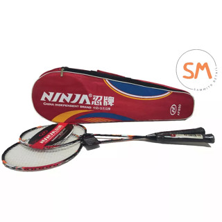 (ยกลัง บรรจุ 30 อัน)ไม้แบดมินตันคู่ รุ่น N-650 / NINJA พร้อมกระเป๋าพกพา