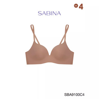 SABINA  BRALESS เสื้อชั้นในไม่มีโครง รุ่น Doomm Doomm รหัส SBA9100C4 สีเนื้อแทน