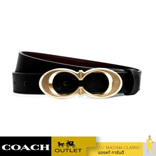 เข็มขัด COACH C1725 SIGNATURE BUCKLE BELT, 25MM (IMBLKS)[C1725IMBLKS]