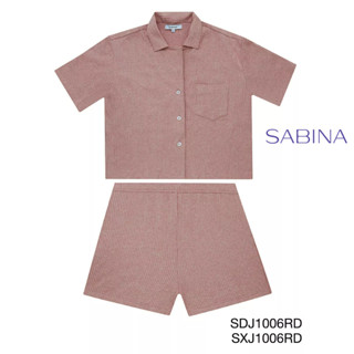 SABINA  Wearever A/W 23 (เซ็ตเสื้อเชิ้ตแขนสั้น) รหัส SDJ1006RD+SXJ1006RD  สีชมพู