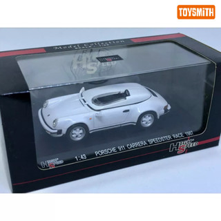 โมเดลรถเหล็ก PORSCHE 911 CARRERA SPEEDSTER RACE 1987 สเกล 1/43 High Speed ราคาพิเศษ มีฐาน มีกล่องใส