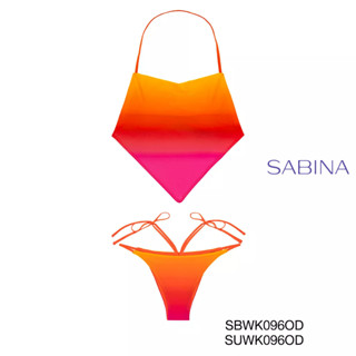 SABINA SWIM S/S 23 ชุดว่ายน้ำ รหัส SBWK096OD+SUWK096OD  สีส้มเข้ม