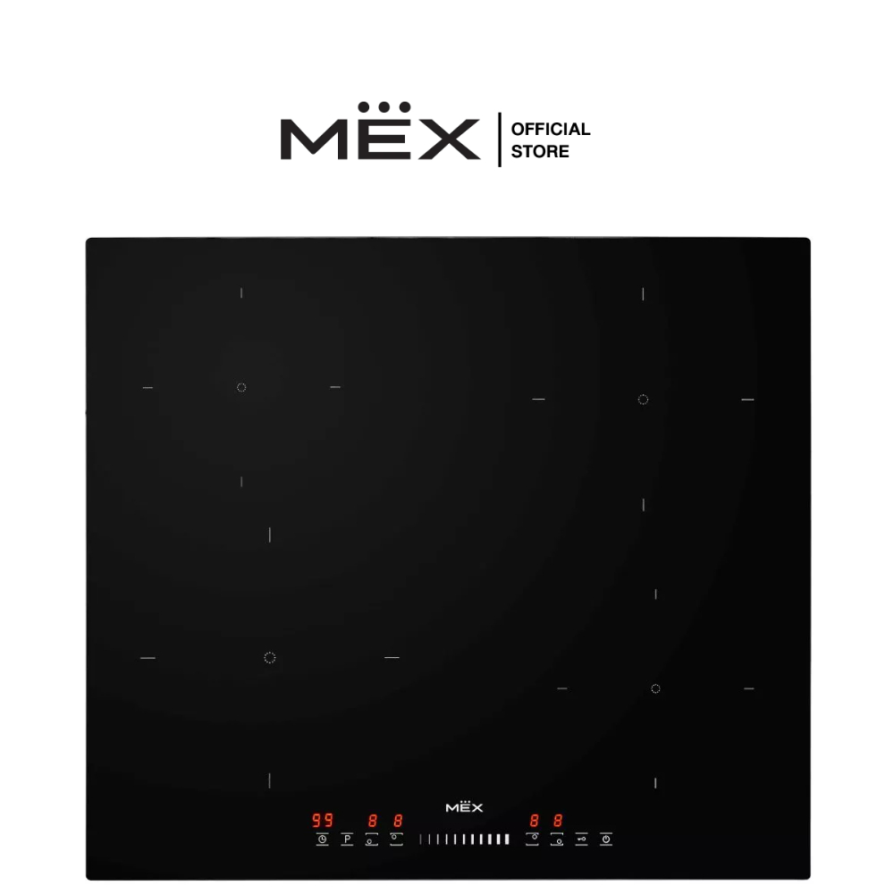 MEX รุ่น VSB564 เตาแม่เหล็กไฟฟ้า 4 หัวเตา ฐานกระจกเซรามิค ขนาด 60 ซม. (Induction)