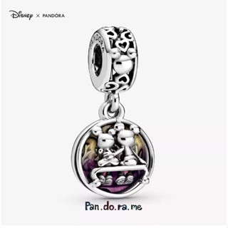 [พร้อมส่ง สินค้าแท้ 💯] Pandora Disney Mickey &amp; Minnie sterling silver dangle with purple enamel