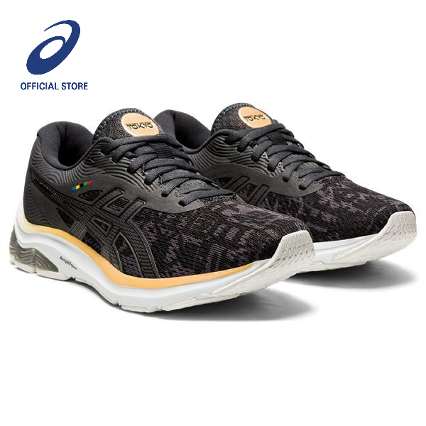 ASICS :  GEL-PULSE 12 WOMEN RUNNING ผู้หญิง รองเท้าวิ่ง ของแท้  BLACK/GRAPHITE GREY