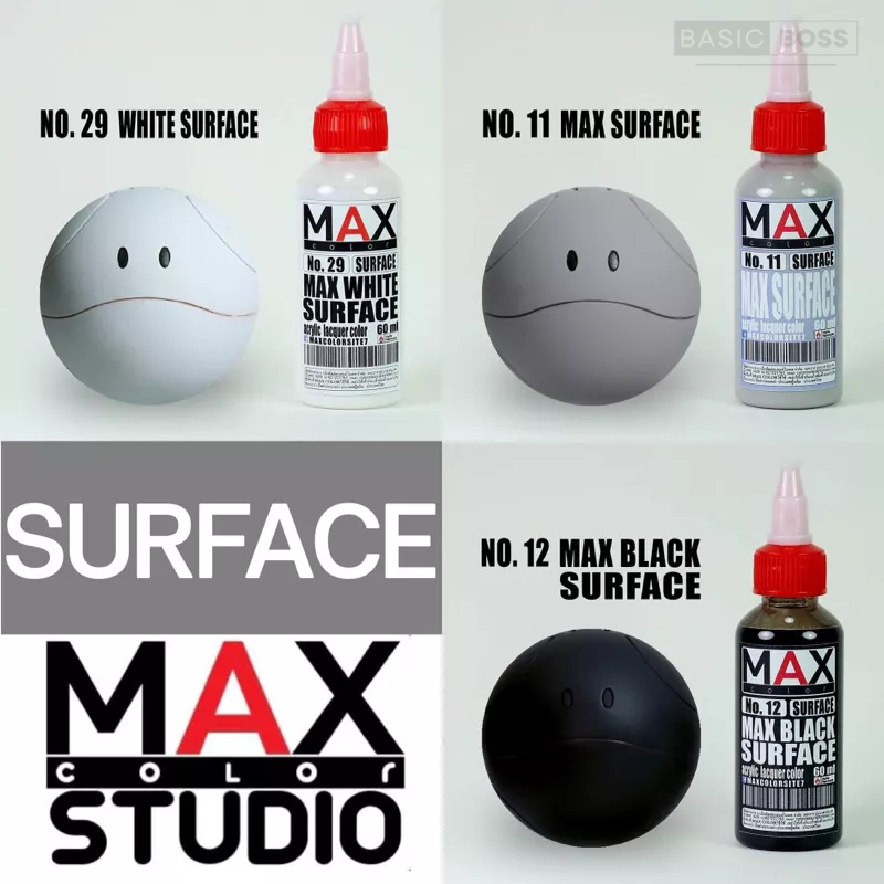 New!! MAX COLOR Surface Color 1500 สีรองพื้น สูตรอะคริลิค โมเดล กันดั้ม กันพลา สีแอร์บรัช gundam gunpla (Maxcolor)