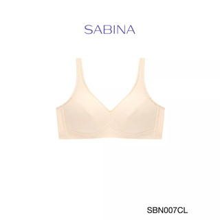 Sabina เสื้อชั้นใน Invisible Wire (ไม่มีโครง) รุ่น Fill Up Bra รหัส SBN007CL สีเนื้ออ่อน