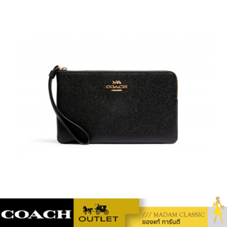 กระเป๋าสตางค์ COACH 3888 LARGE CORNER ZIP WRISTLET (IMBLK)