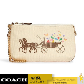 กระเป๋าสตางค์คล้องมือ COACH C8725 LARGE WRISTLET 19 WITH DREAMY VEGGIE HORSE AND CARRIAGE (IMNAM) [C8725IMNAM]