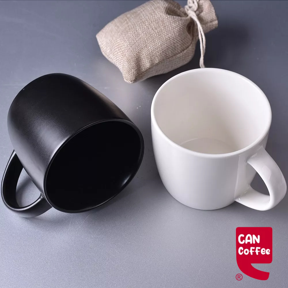 Can Coffee แก้วมัคสีล้วนแก้วกาแฟ 500ml