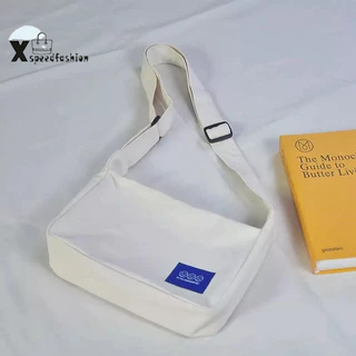 (ส่งด่วน)xspeedfashion(X1913) กระเป๋าผ้าแคนวาสใบเล็ก-ป้ายงานสกรีน